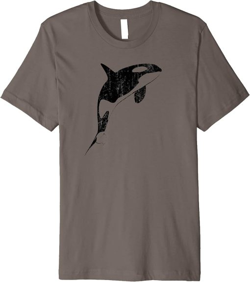 Orca Killer Whale Retro Vintage Distressed Style Love Orcas Premium T-Shirt